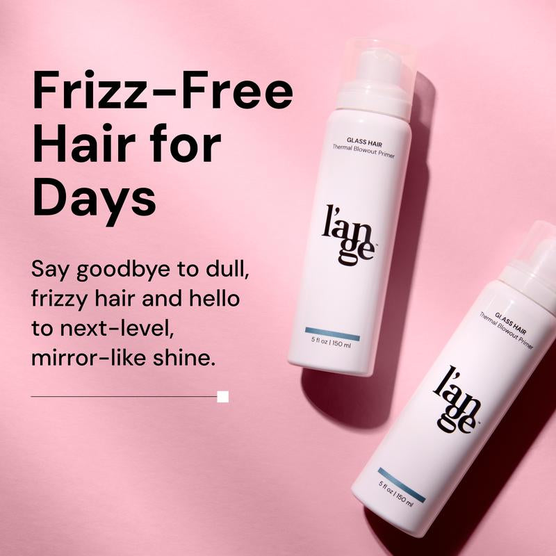 NEW! L’Ange Effortless Blowout Duo Value Set - Le Volume 2-In-1 Titanium Brush Dryer, Glass Hair Thermal Blowout Primer