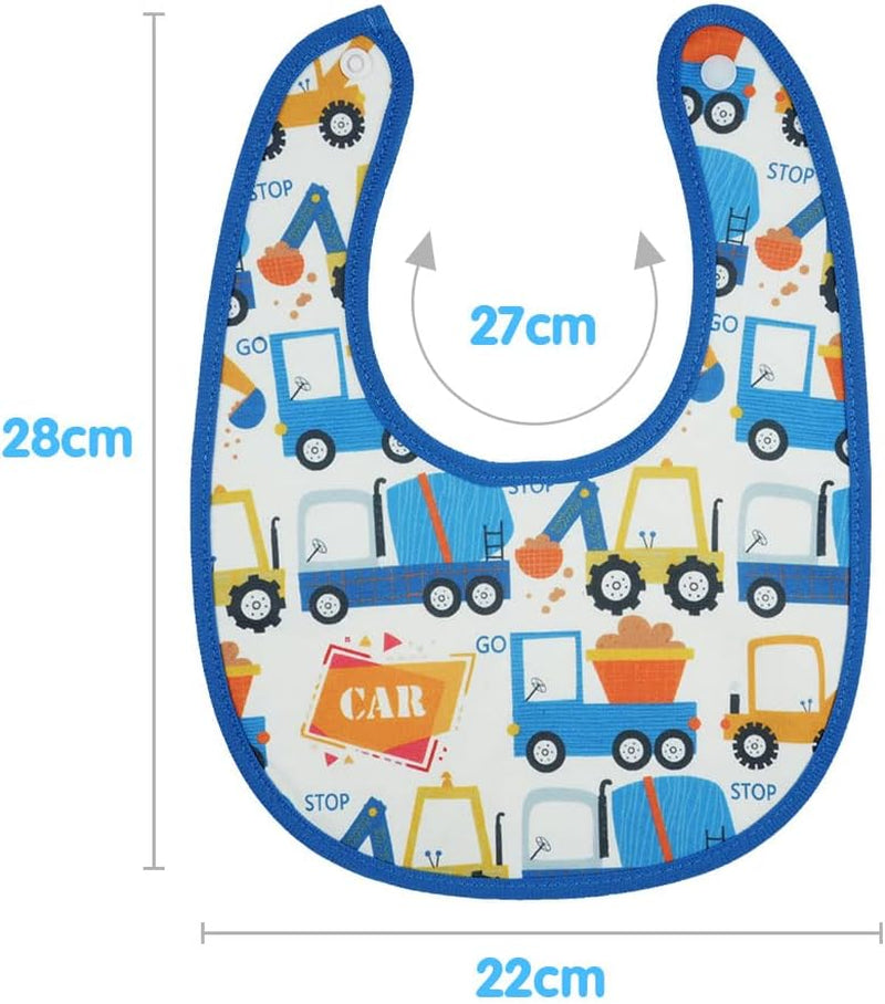 Baby Drool Bibs, 5Pcs Infant Bib, Baby Teething Bib, Soft and Absorbent, Babies Bandana Bib Set for Drooling Eating, Boys and Girls Unisex, Newborn Gift