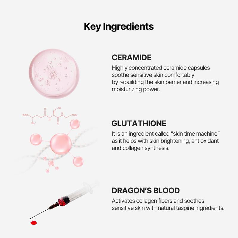 [Candorlov] Ceramide Serum, Glutathione Dragon Blood, anti Aging Hydration, Sensitive Acne-Prone Skin, 1.01 Fl.Oz/30Ml Springtok Moisture