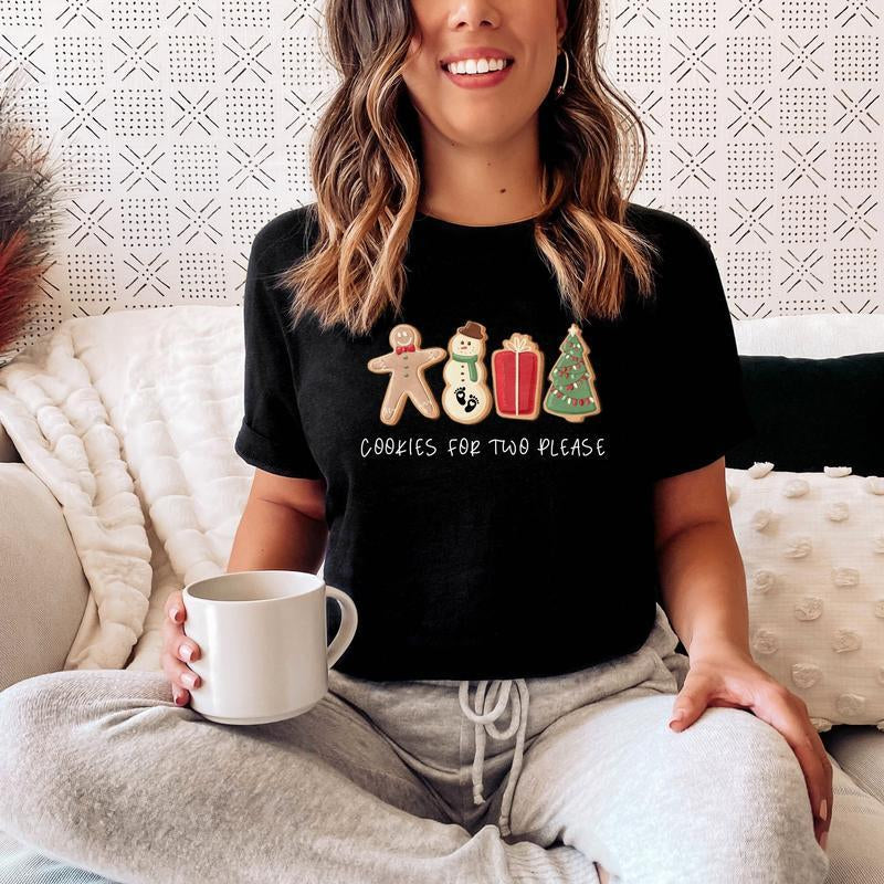 Funny Christmas Maternity Shirt, Pregnancy Announcement T-Shirt, Pregnancy Announcement Christmas Shirt, Maternity Christmas Shirt, Christmas Gift