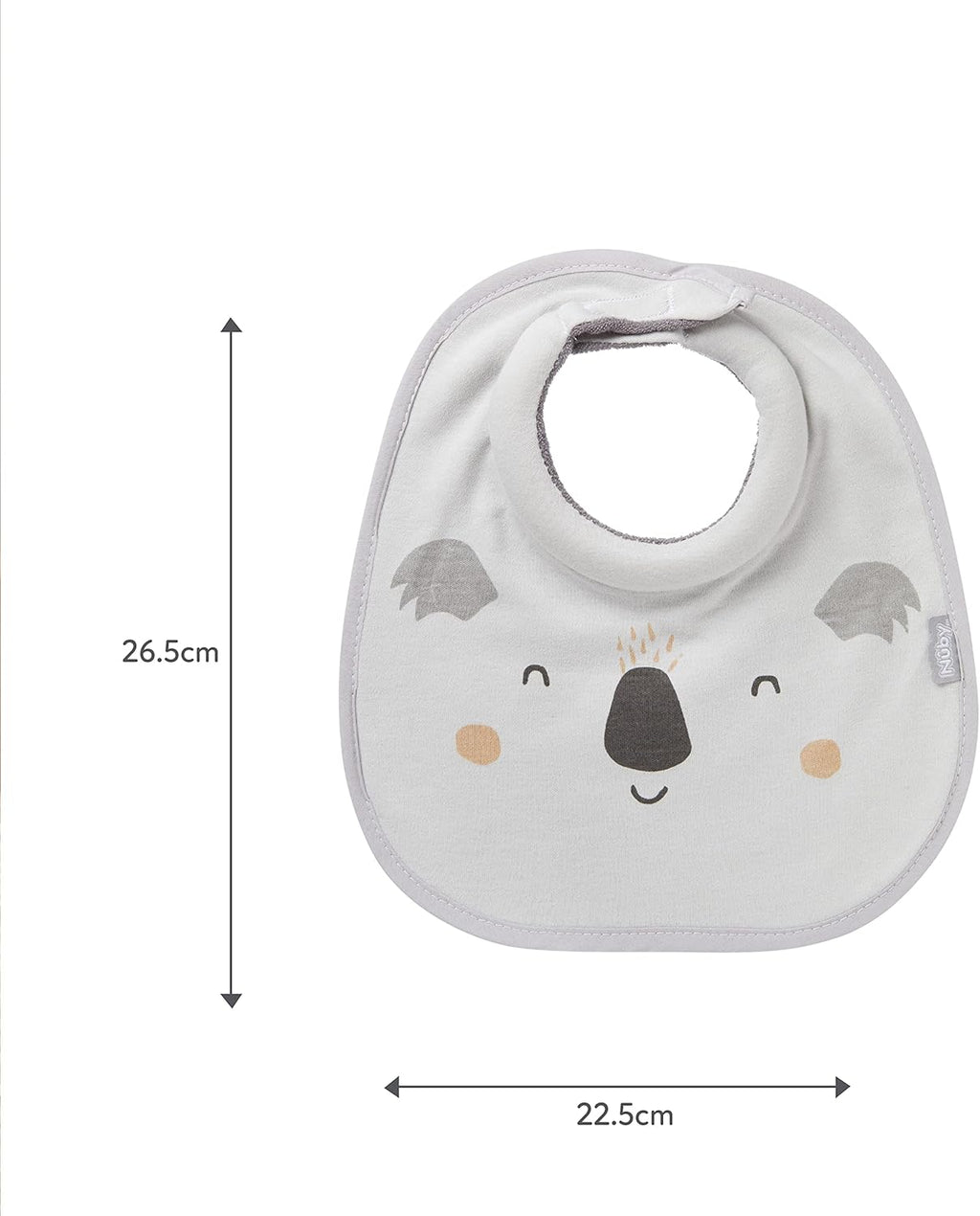 Snug and Dry Bibs Organic Cotton Machine Washable Padded Neckline 048526999460, One Size, (Pack of 4)