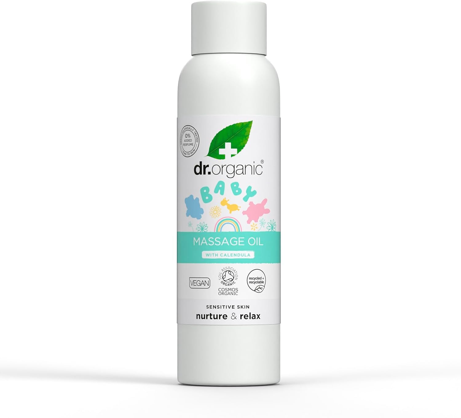 Baby Massage Oil with Calendula, Sensitive Skin, Soothing & Bonding Massage, Dermatologically Tested, Natural, Vegan, Cruelty-Free, Paraben & SLS Free, Certified Organic, 150Ml