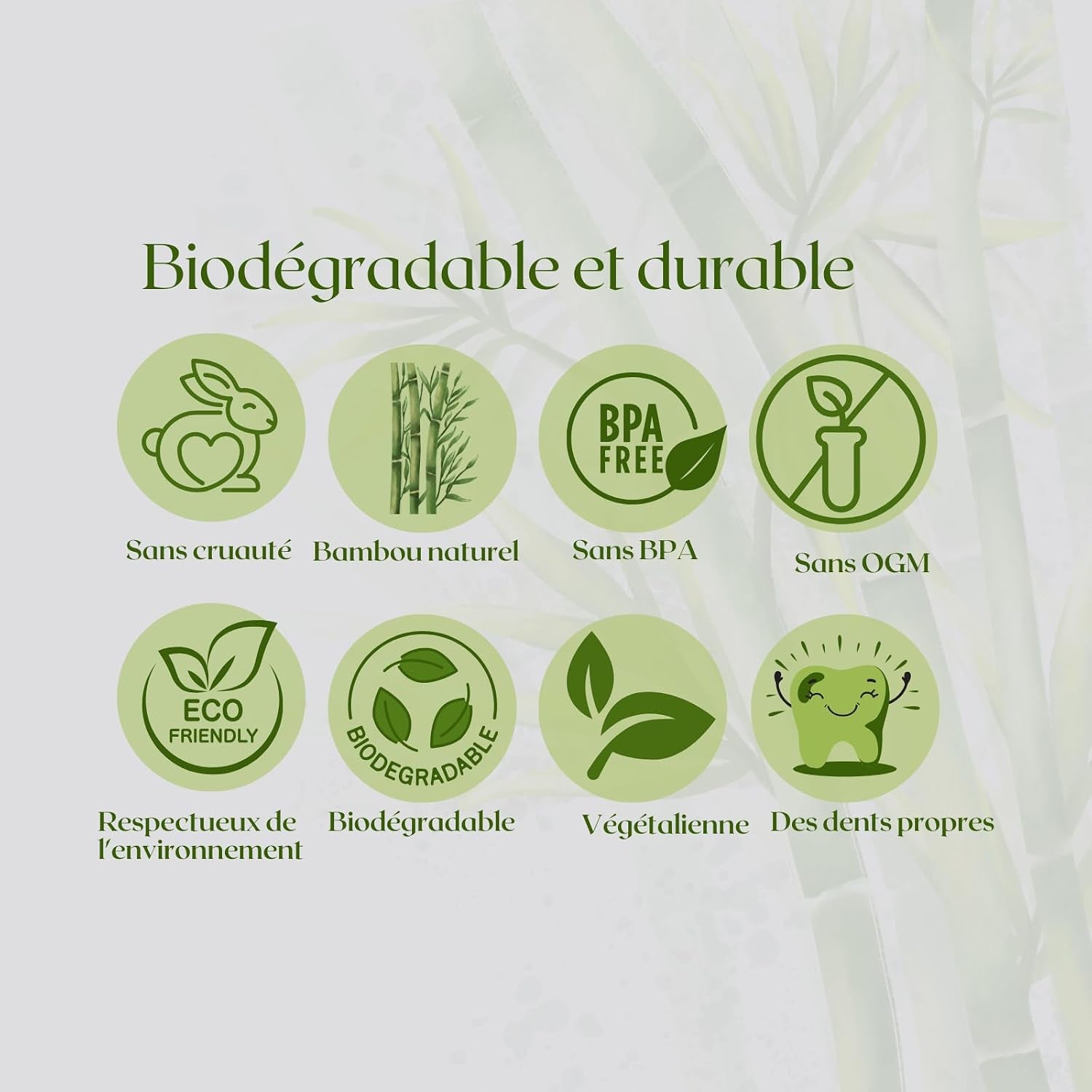 Organic Beauty Box - Bamboo Toothbrush, Bamboo Razor and Bamboo Comb - Natural and Ecological Care Kit - Ideal for Zero Waste Gift