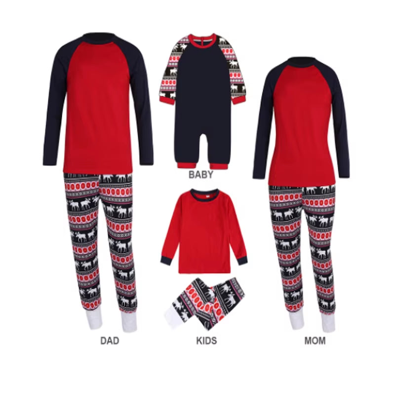 Customizing Christmas Family Pajamas Set Family Matching Outfits Father Mother Children&Baby Sleepwear Mommy and Me Pj'S Clothes