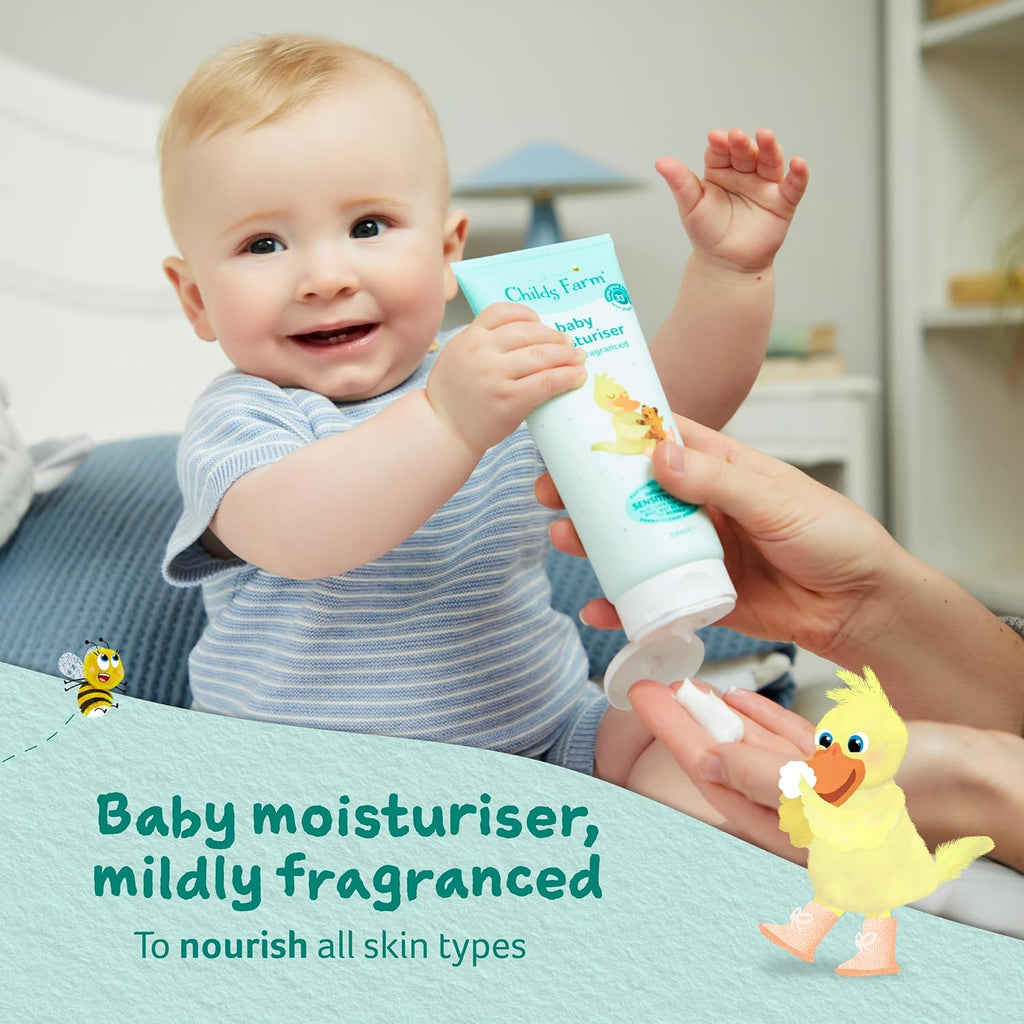 | Baby Regime Bundle | Baby Moisturiser 200Ml, Baby Wash and Baby Bubbles 250Ml | Suitable for Newborns with Dry, Sensitive and Eczema-Prone Skin