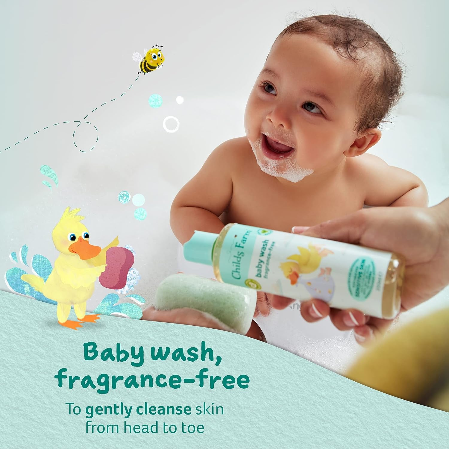 | Baby Regime Bundle | Baby Moisturiser 200Ml, Baby Wash and Baby Bubbles 250Ml | Suitable for Newborns with Dry, Sensitive and Eczema-Prone Skin