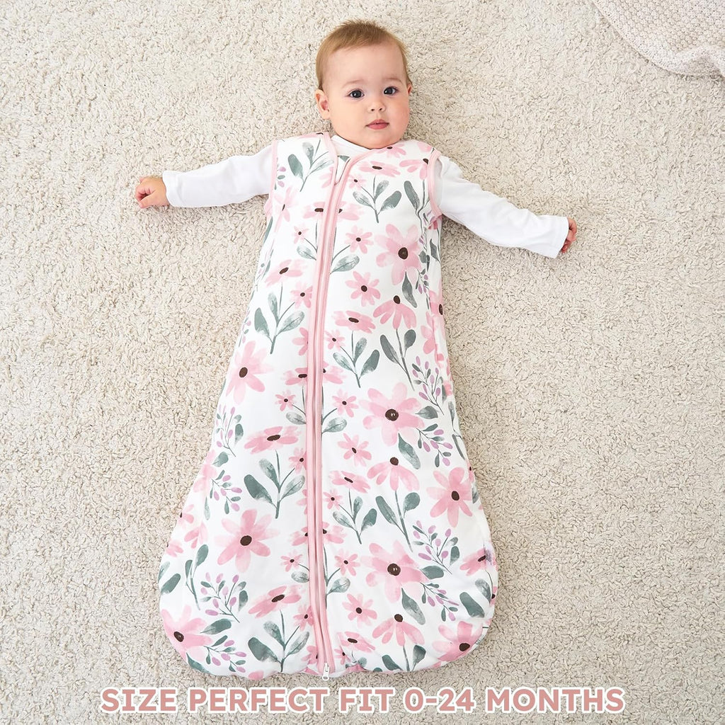 Baby Sleeping Bag 2.5 Tog - 12-18 Months Winter Sleeping Bag Baby 100% Organic Cotton Sleep Sack for Newbron Infant Toddler Quilted Warm Soft