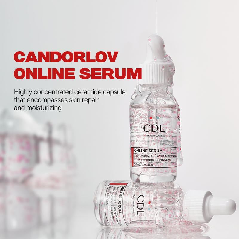 [Candorlov] Ceramide Serum, Glutathione Dragon Blood, anti Aging Hydration, Sensitive Acne-Prone Skin, 1.01 Fl.Oz/30Ml Springtok Moisture