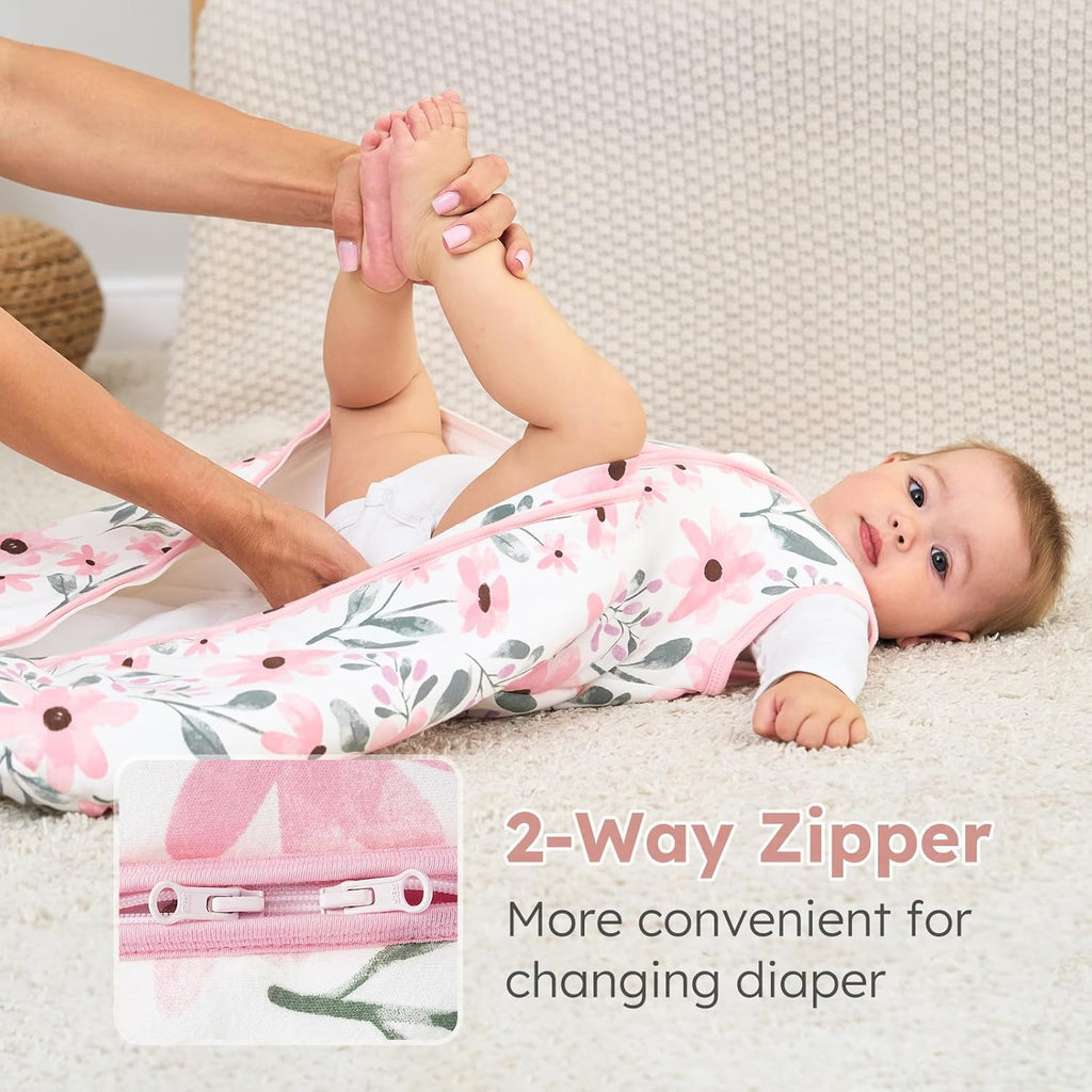 Baby Sleeping Bag 2.5 Tog - 12-18 Months Winter Sleeping Bag Baby 100% Organic Cotton Sleep Sack for Newbron Infant Toddler Quilted Warm Soft