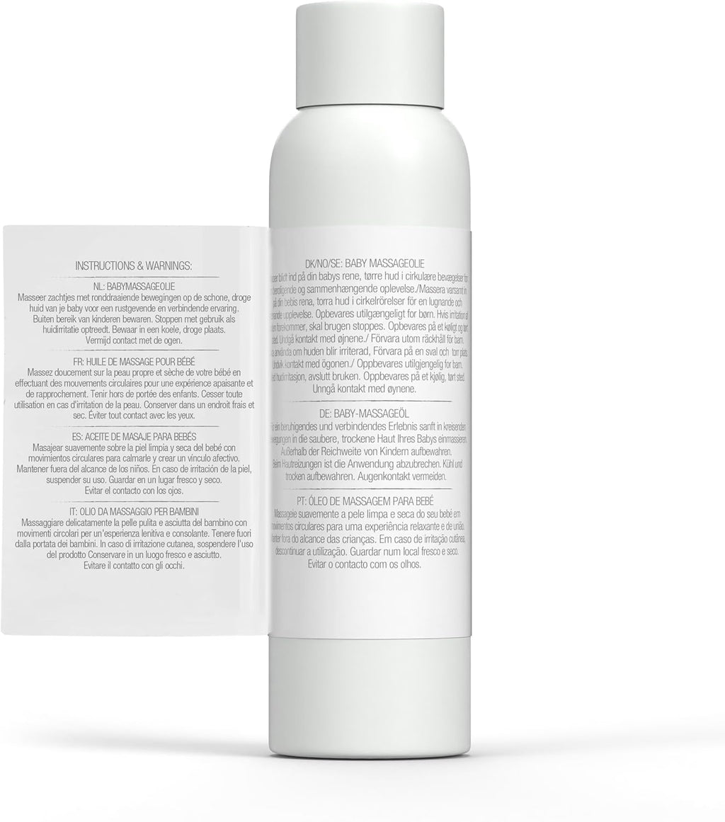 Baby Massage Oil with Calendula, Sensitive Skin, Soothing & Bonding Massage, Dermatologically Tested, Natural, Vegan, Cruelty-Free, Paraben & SLS Free, Certified Organic, 150Ml