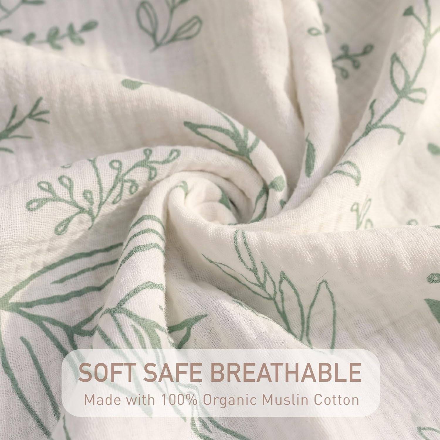 Muslin Cloth Baby Swaddle Cloths for Newborns, Pack of 3 Muslin Blanket, Large 95 X 100Cm Baby Blanket - Baby Swaddle Blanket Burp Cloths, Swaddle Cloth Essential Items for Baby Shower