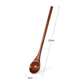 Wooden Tea Spoon Long Coffee Spoons Small Teaspoon Set Wood Honey Dessert Spoon Coffee Drink Stirrer Teaspoons Tableware