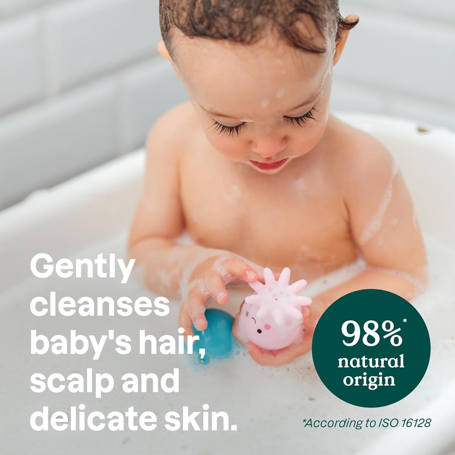 Bubble Bath and Body Wash for Baby, EWG Verified, Dermatologically Tested, Plant- and Mineral-Based Ingredients, Vegan, Good Night, 473 Ml