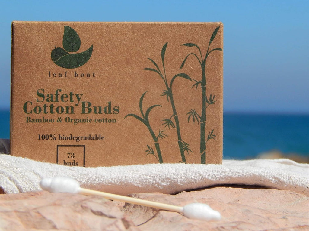 Cotton Buds 78 or 234 Pieces | Baby Safety Cotton Buds for Ears, Makeup Cleaning | GOTS Certified Biodegradable, Eco-Friendly Plastic Free | Vegan | Recycled Packaging |